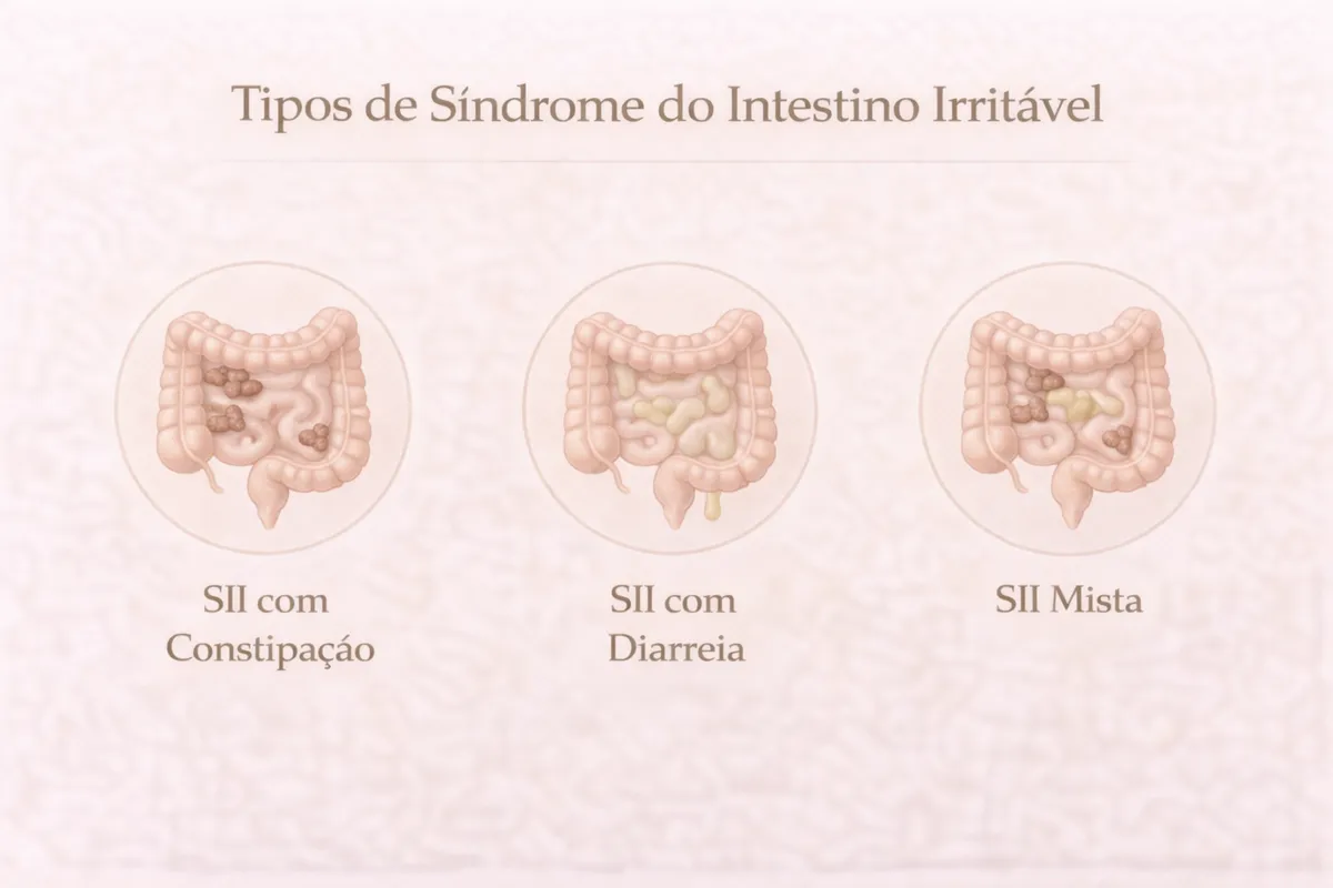Ilustracao sobre sindrome do intestino irritavel